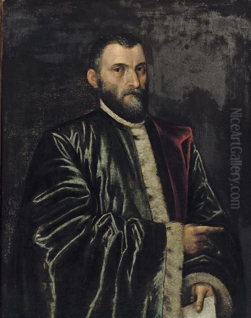 Portrait eines Herren Oil Painting by Jacopo Bassano