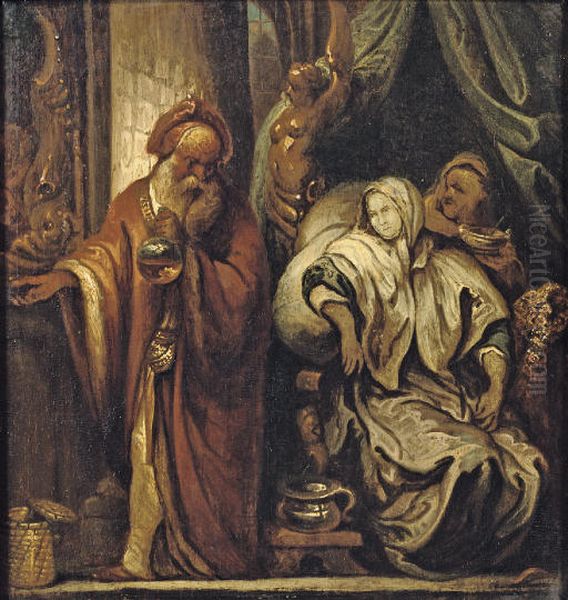 The Doctor's Visit Oil Painting by Jacob Jordaens