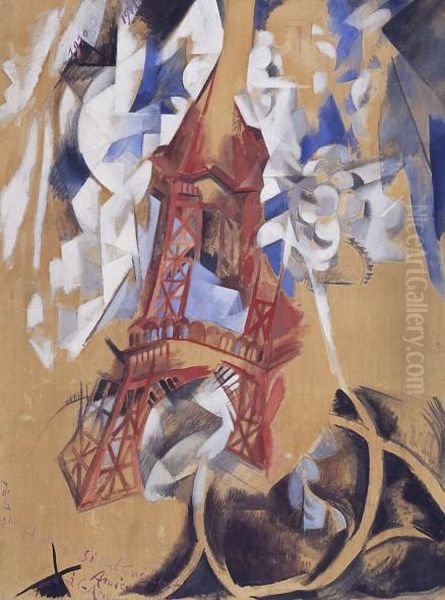 La Tour Eiffel Oil Painting by Robert Delaunay