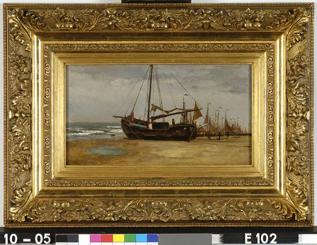 Bommen op het strand Oil Painting by Henricus Johannes Melis