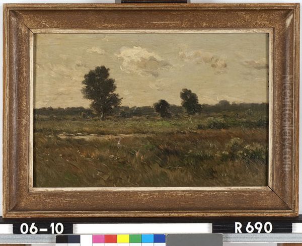 Vroege morgen in de Kempen Oil Painting by Johannes-Hubertus-Leonardus de Haas