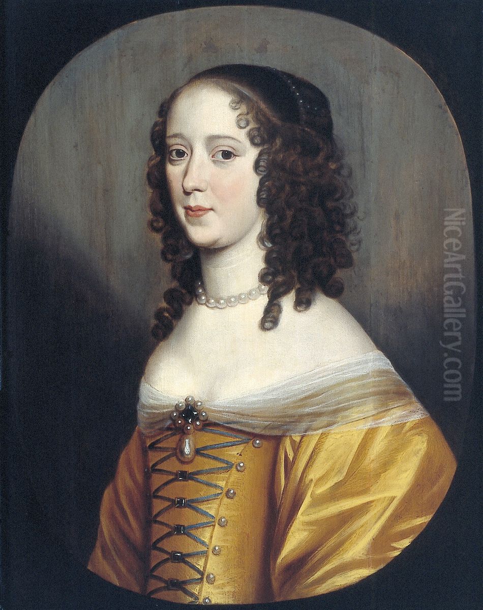 Portrait of an unknown woman Oil Painting by Gerard van Honthorst