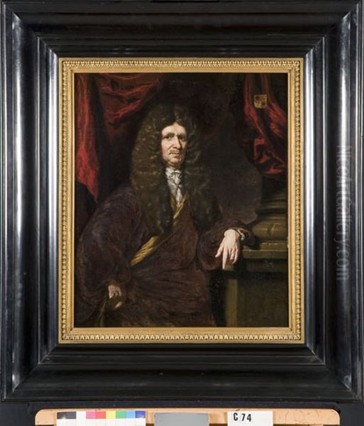 Portret of Adriaen Schagen (1633-1699) Oil Painting by Heiman Dullaart