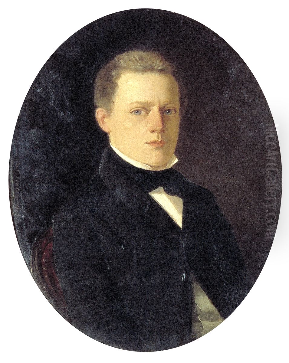 Arnold Antony Assueer Gaymans (1824-1890) Oil Painting by Petrus Theodorus Van Wijngaerdt