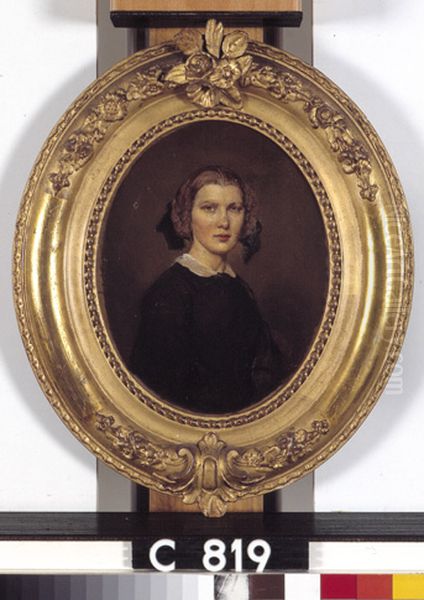 Josephina Johanna Koelman (1834-1914) Oil Painting by Jan Philip Koelman