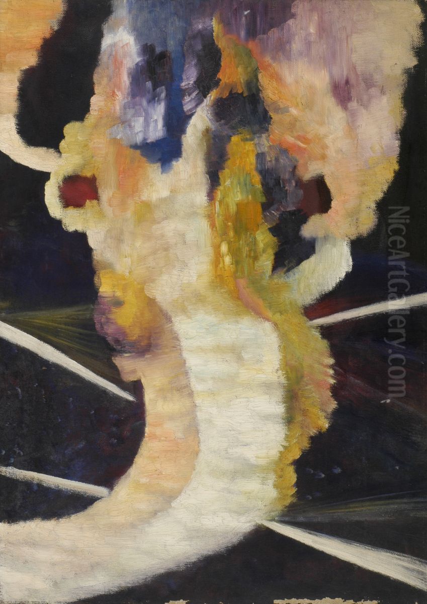 Explosie/manifestatie wezen Oil Painting by Karel Albert Schmidt