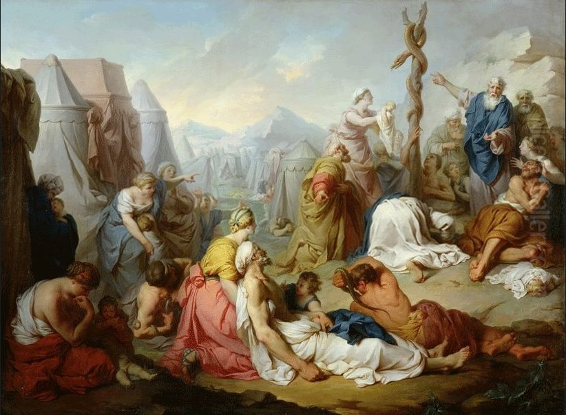 The Serpent of Airain Oil Painting by Pierre Subleyras