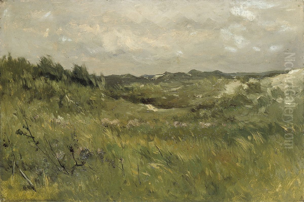 Duinpan Oil Painting by Johannes-Hubertus-Leonardus de Haas