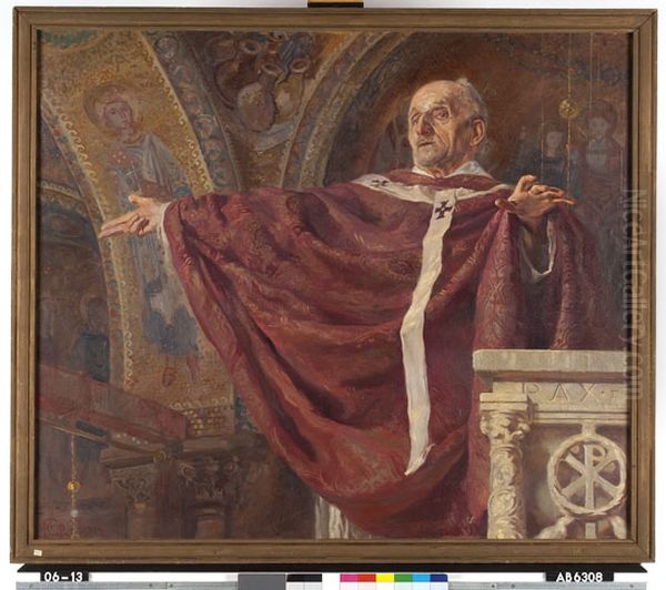 Augustinus Oil Painting by Huib Luns