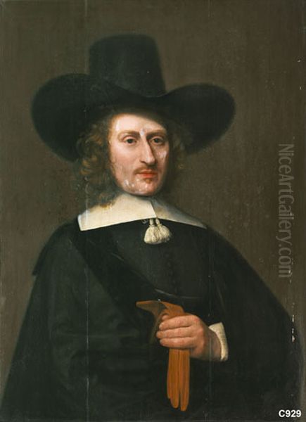 Portret van een man van de familie Merens Oil Painting by Jan Albertsz Rotius