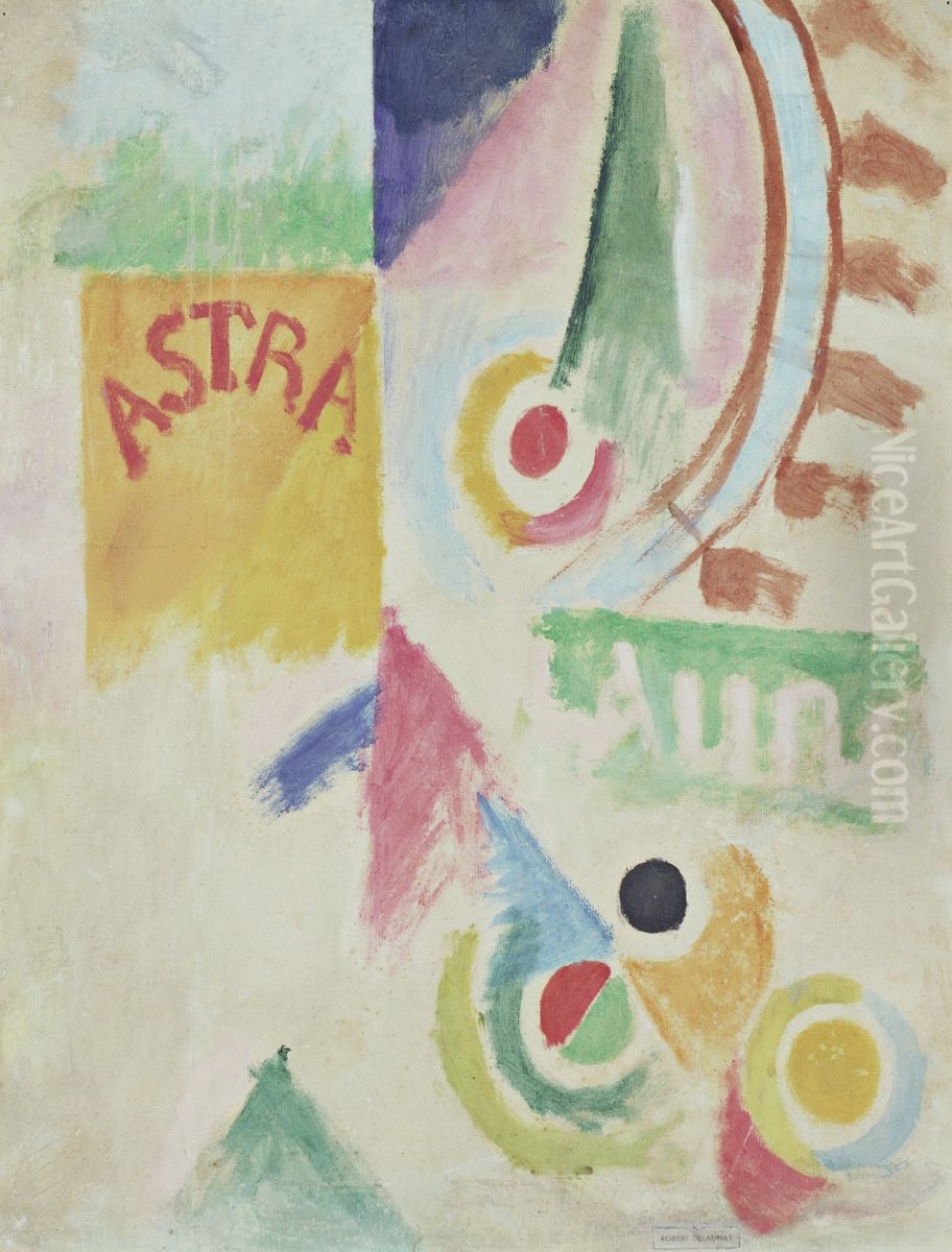 Football. L'Equipe de Cardiff Oil Painting by Robert Delaunay