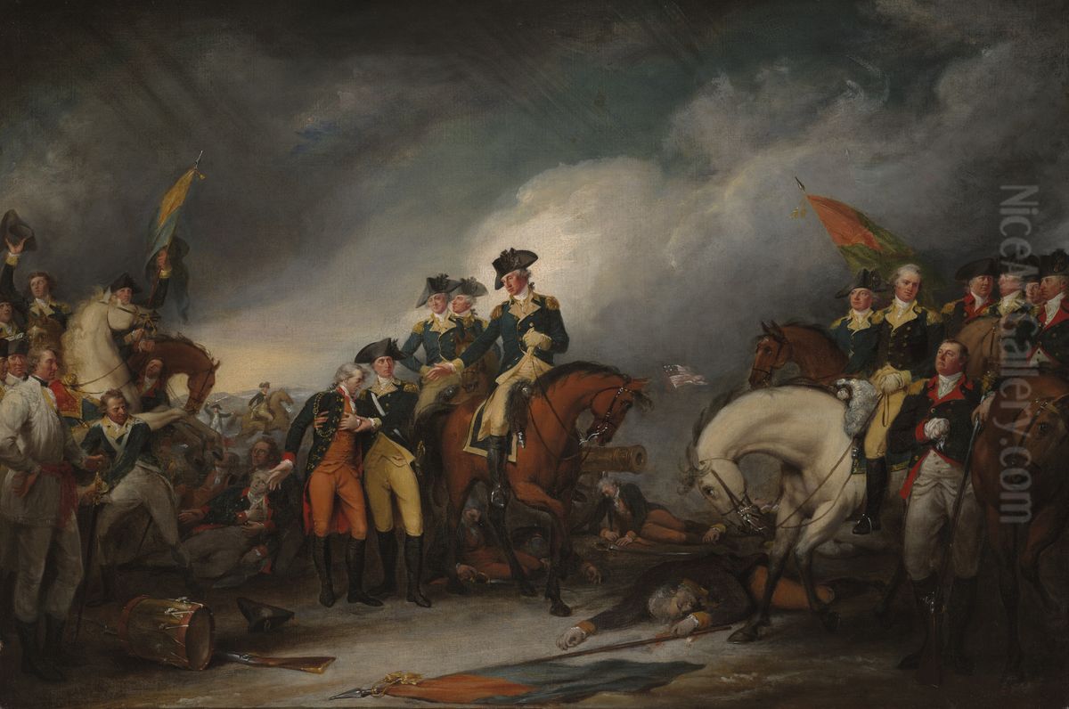 The Capture of the Hessians at Trenton, December 26, 1776 Oil Painting by John Trumbull