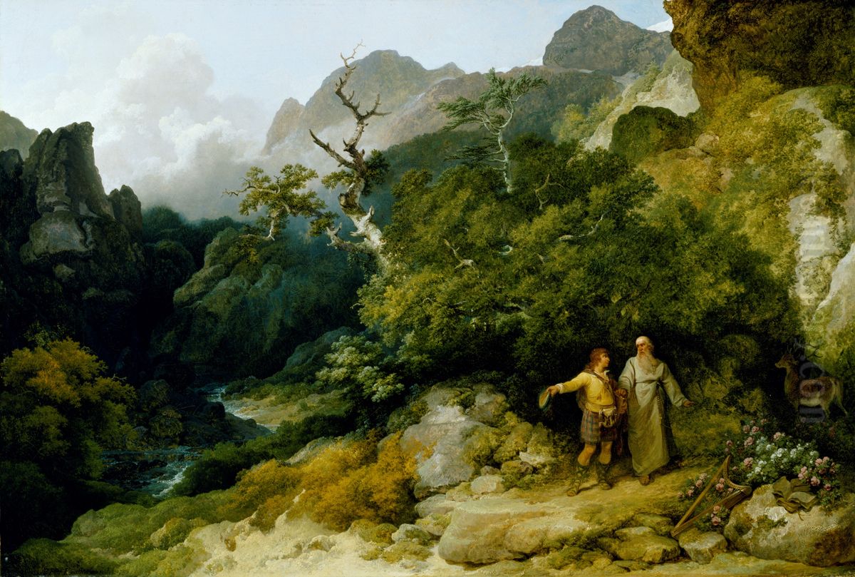 The Hermit Oil Painting by Philip James de Loutherbourg