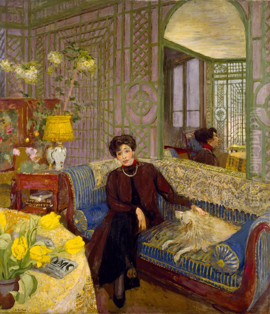 Marcelle Aron (Madame Tristan Bernard) Oil Painting by Jean-Edouard Vuillard