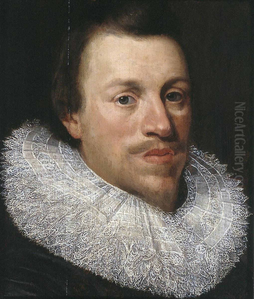 Hugo de Groot [Hugo Grotius] Oil Painting by Jan Van Ravesteyn