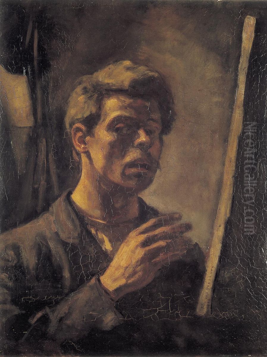 Self-portrait.[1] Oil Painting by Theo van Doesburg