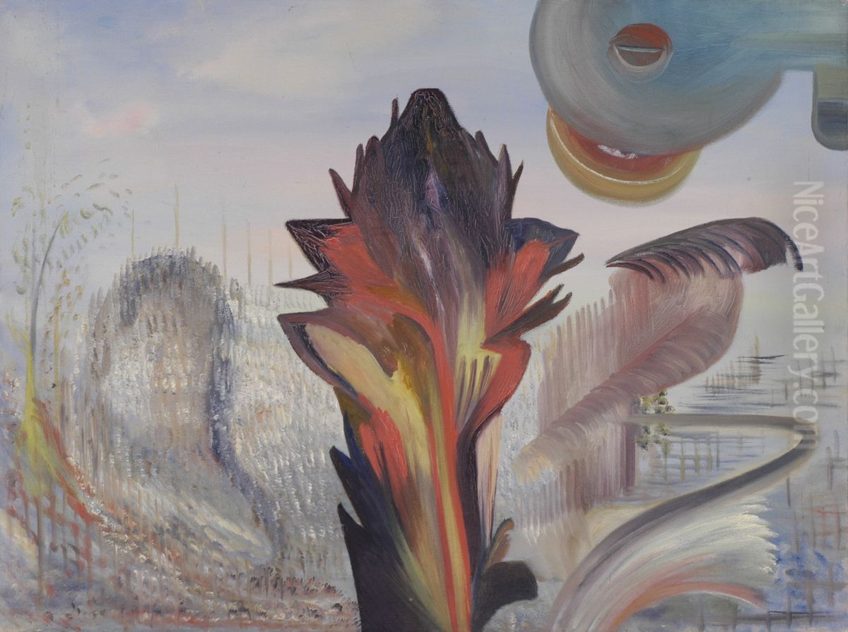 Bloem der techniek Oil Painting by Karel Albert Schmidt