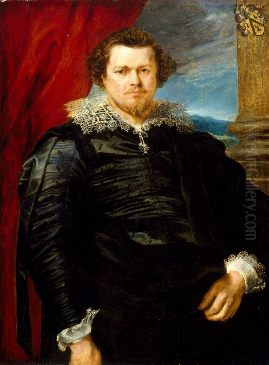 Portrait of a member of the De Nieuwenhove family at 30 years of age Oil Painting by Sir Anthony Van Dyck