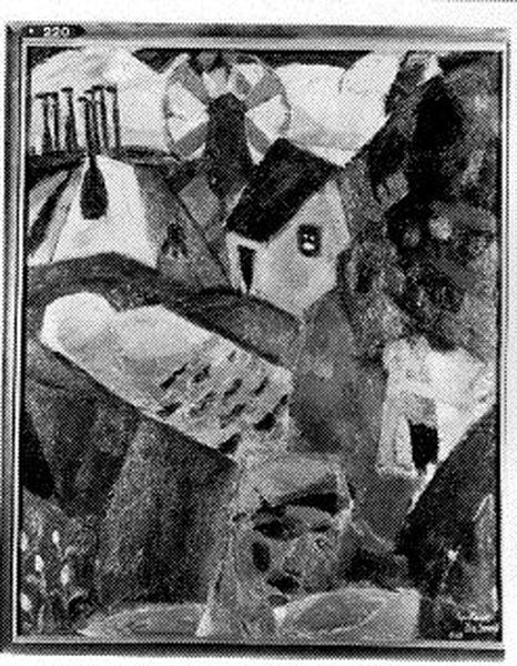 Vissersdorp Oil Painting by Gustave De Smet