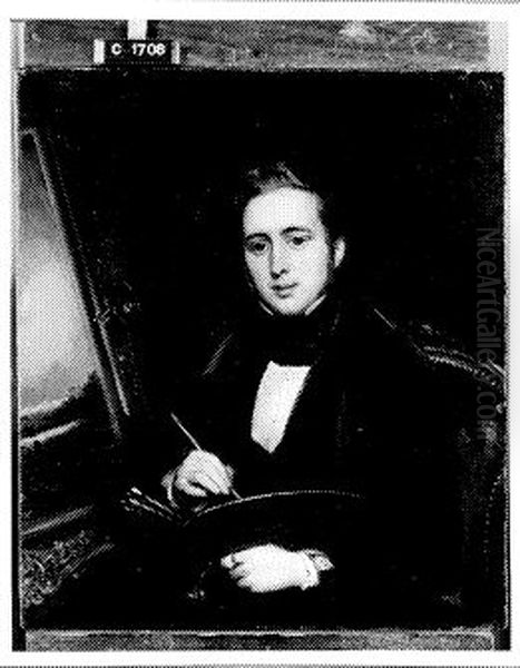 Portrait of Adriaan Hendrik de Bruine (1808-1870) Oil Painting by Nicolaas Pieneman