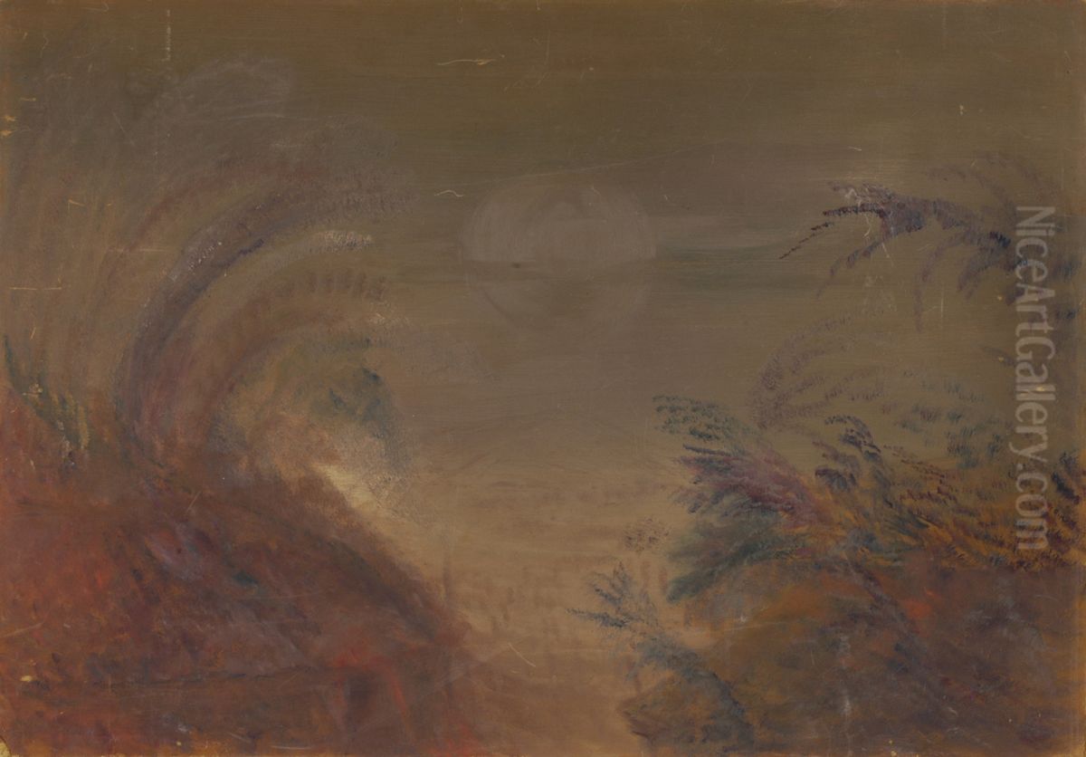 Landschap met beweging Oil Painting by Karel Albert Schmidt