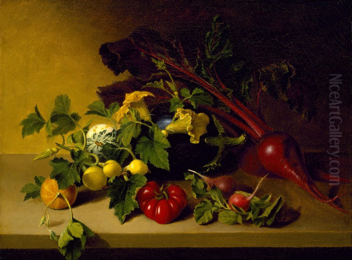 Still Life with Vegetables Oil Painting by James Peale
