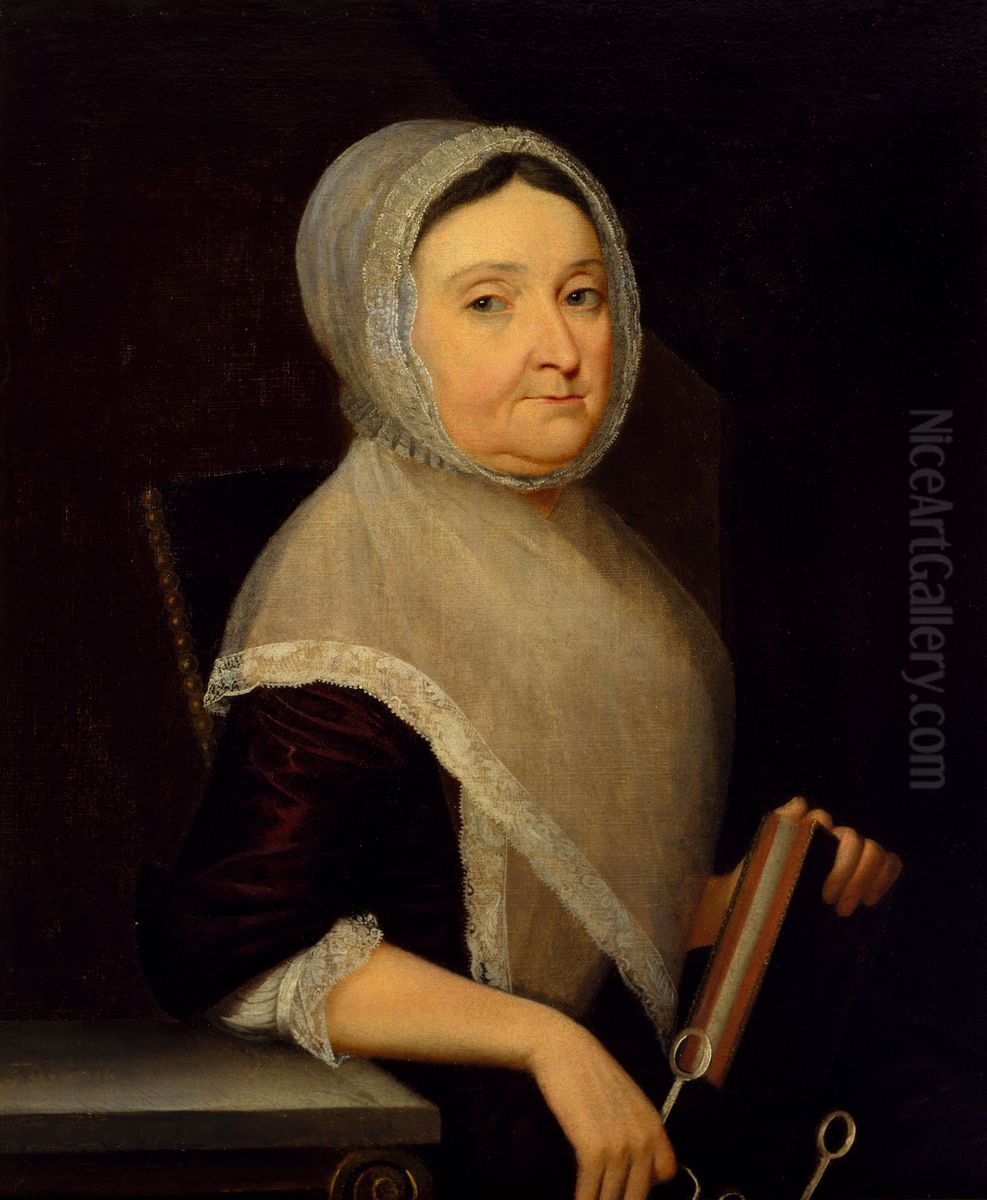 Portrait of Mrs. Mary Cuthbert Oil Painting by Henry Benbridge