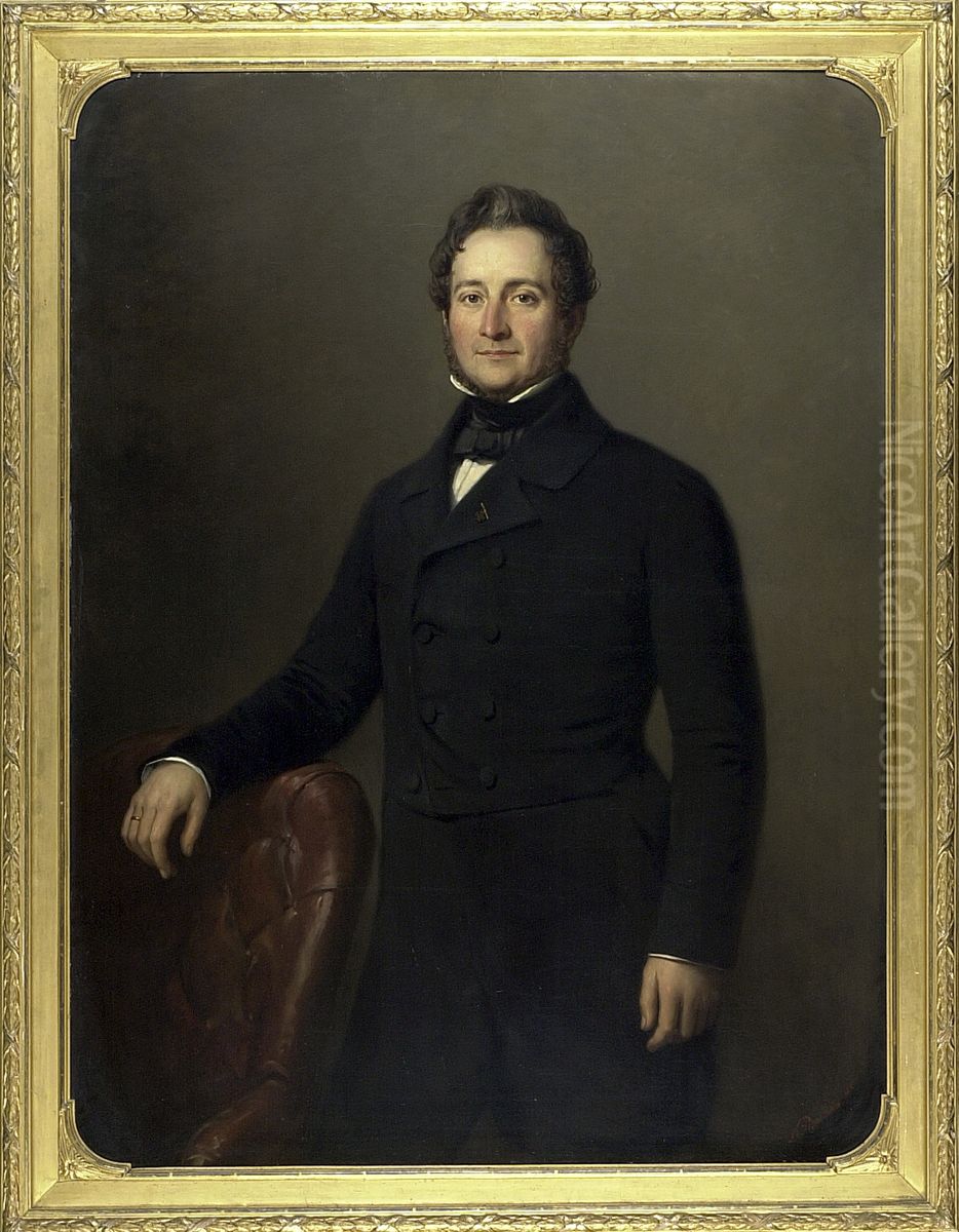 Christiaan Willem Johan (1806-1872), Baron van Boetzelaer Oil Painting by Nicolaas Pieneman