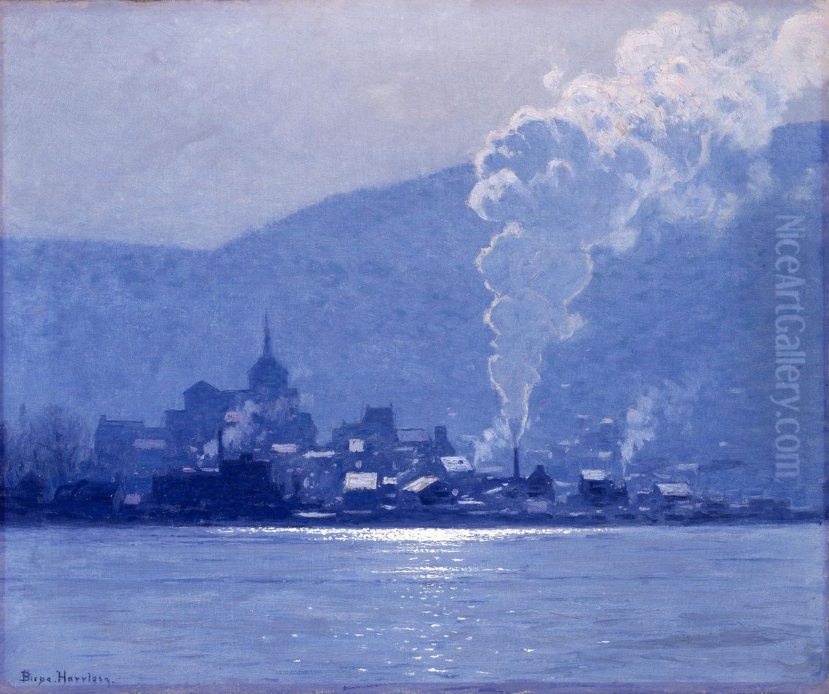 A Puff of Steam Oil Painting by L. Birge Harrison