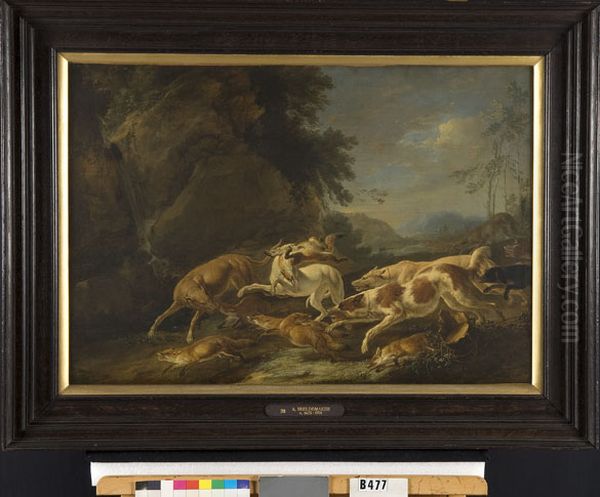 De vossenjacht Oil Painting by Adriaen Cornelisz Beeldemaker