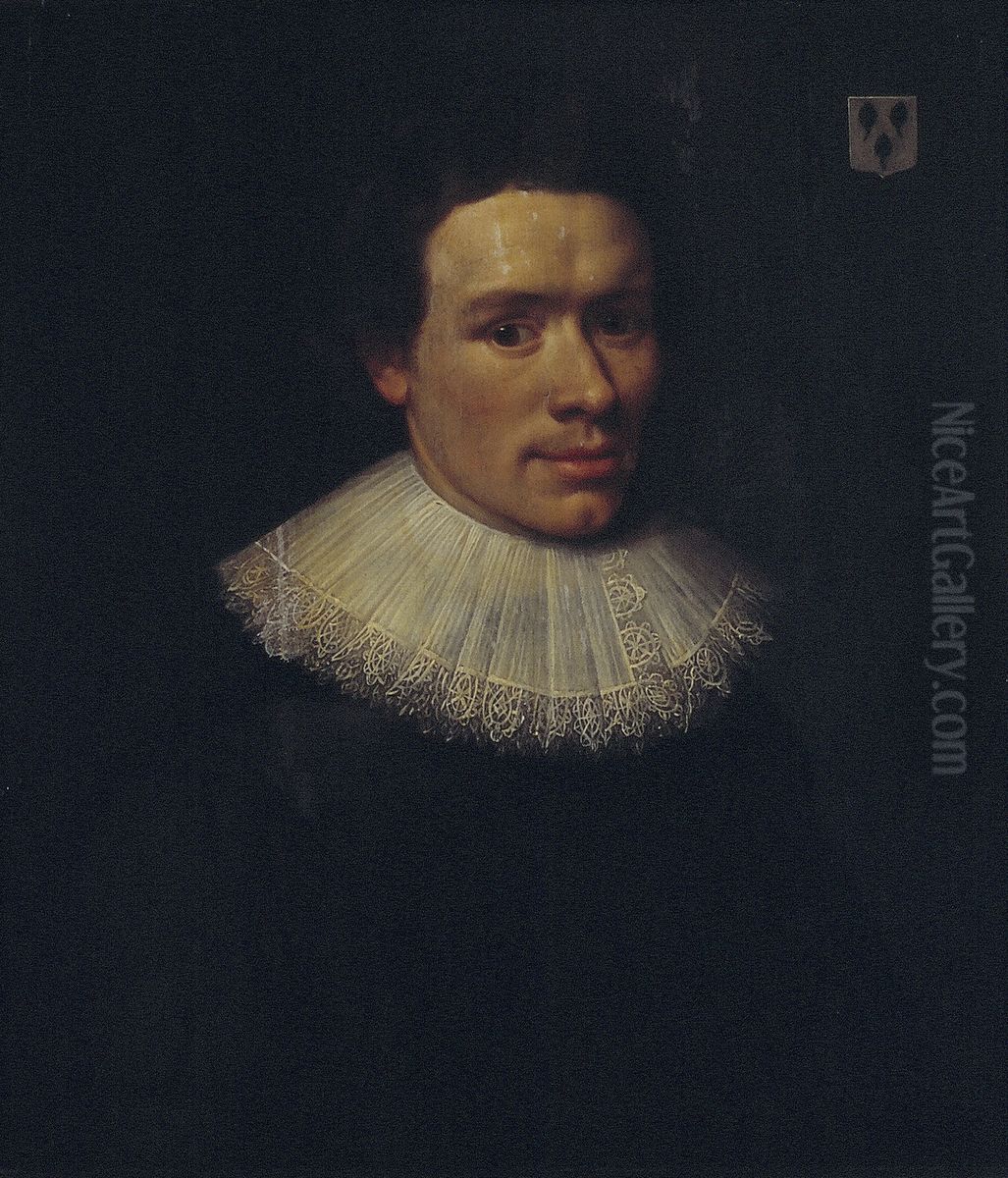 Portrait of  Dirck Graswinckel (1600-1666) Oil Painting by Michiel Jansz. van Mierevelt