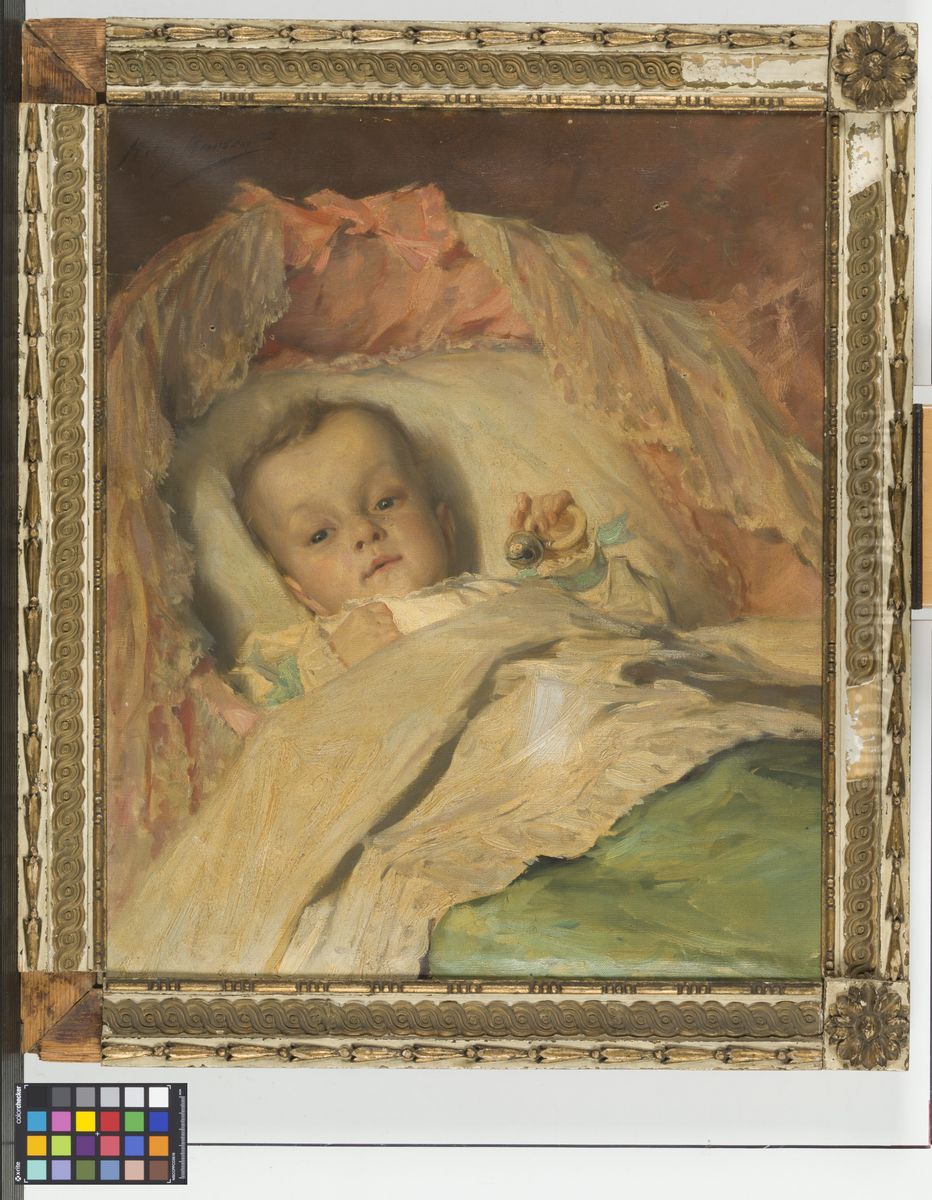 Helena Aletta Scheurleer (1893-1924) Oil Painting by Willy Martens