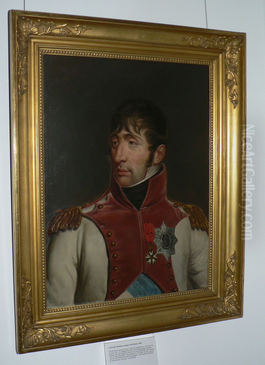 Portrait of Lodewijk Napoleon  Bonaparte (1778-1846) Oil Painting by Charles Howard Hodges