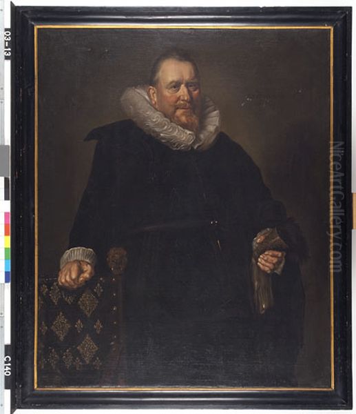 Portrait of Nicholaes Woutersz. van der Meer (1575-1638) Oil Painting by Frans Hals