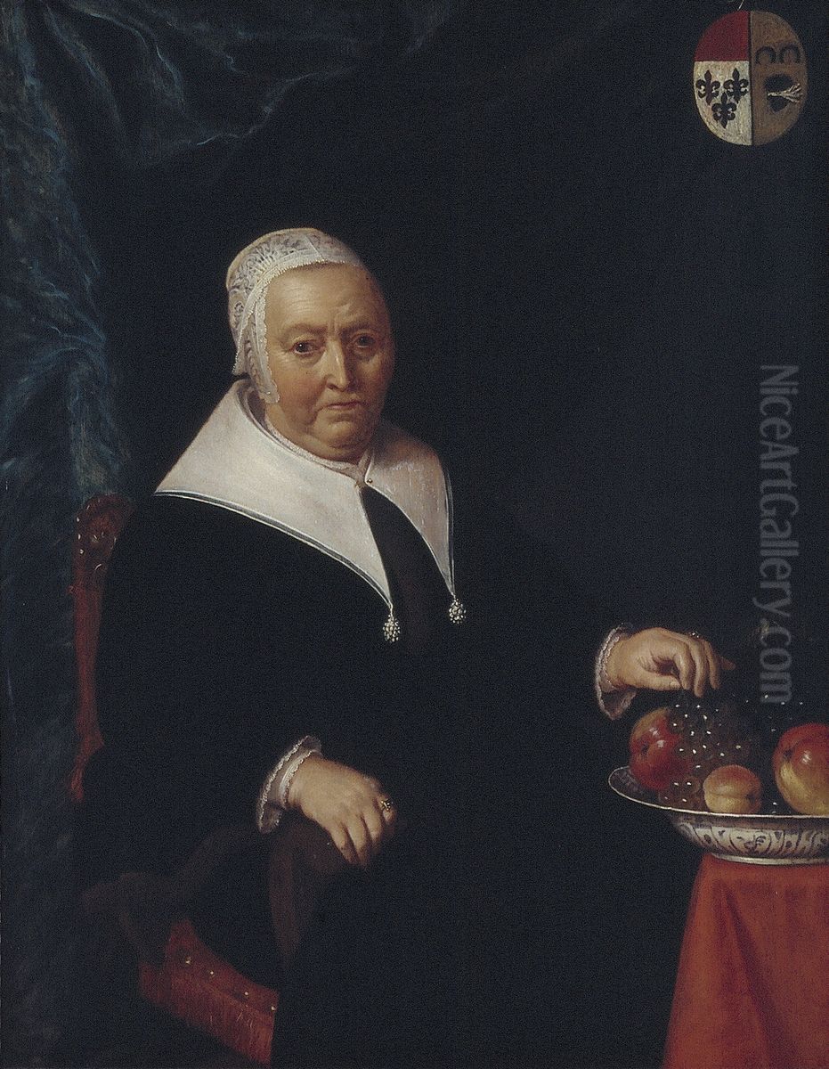 Griet van Neck Oil Painting by Jan Albertsz Rotius