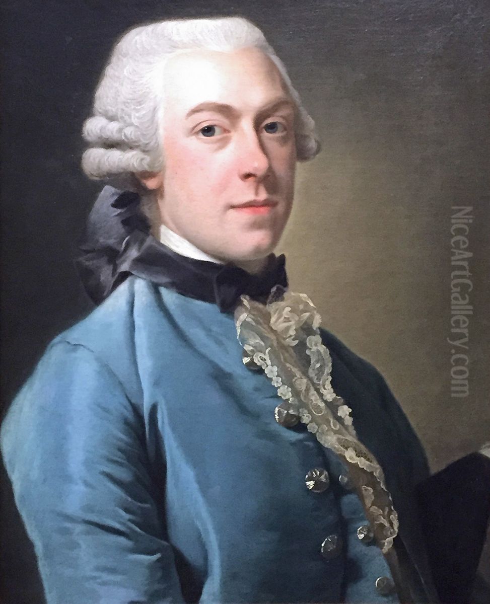 Portrait of Francois Fagel (1740-1773) Oil Painting by Alexander Roslin