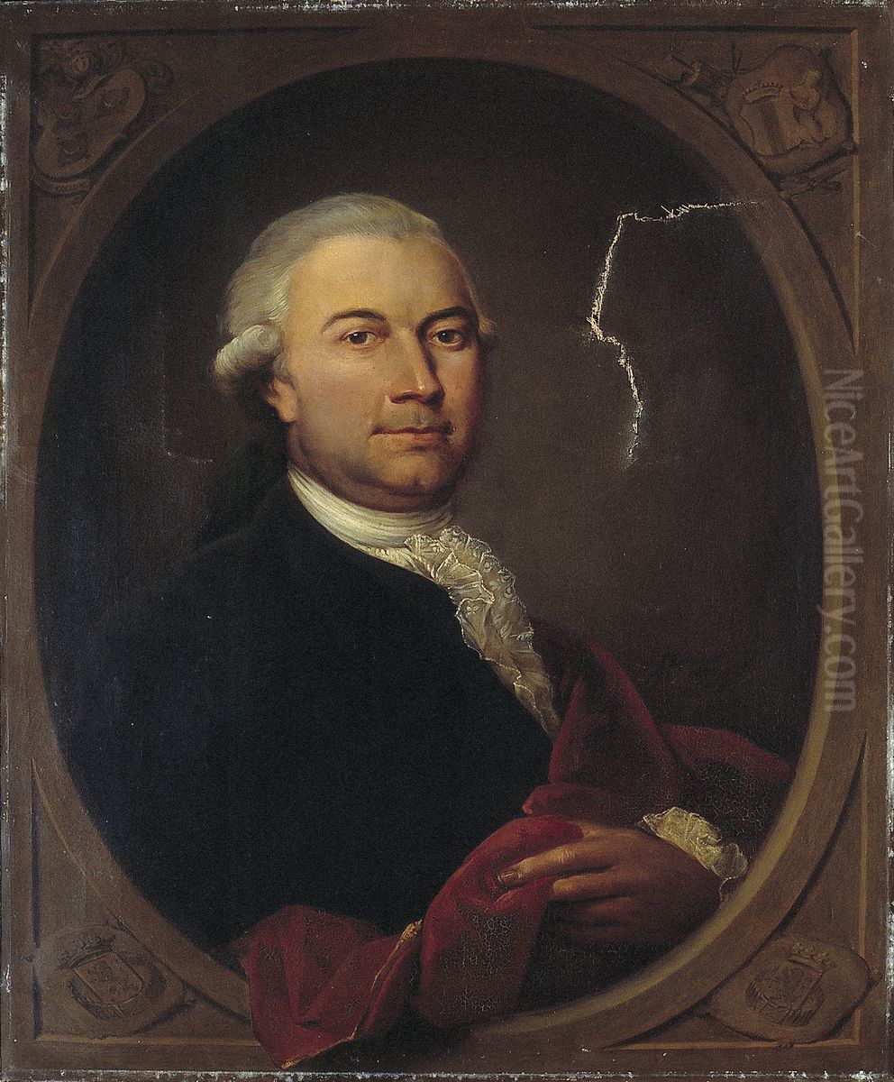 Portrait of Johan van Melvill (1740-1788) Oil Painting by Aert Schouman