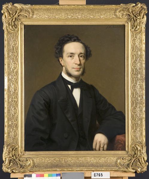 Otto van Rees (1825-1868) Oil Painting by Johan Heinrich Neuman