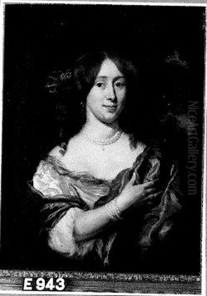 Portret van een vrouw Oil Painting by Nicolaes Maes