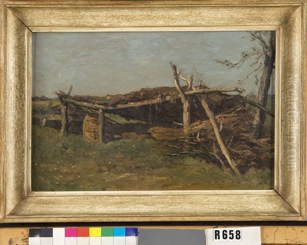 Schuur Oil Painting by Johannes-Hubertus-Leonardus de Haas