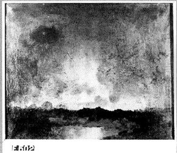 Landschap met donkere lucht Oil Painting by Jan Voerman