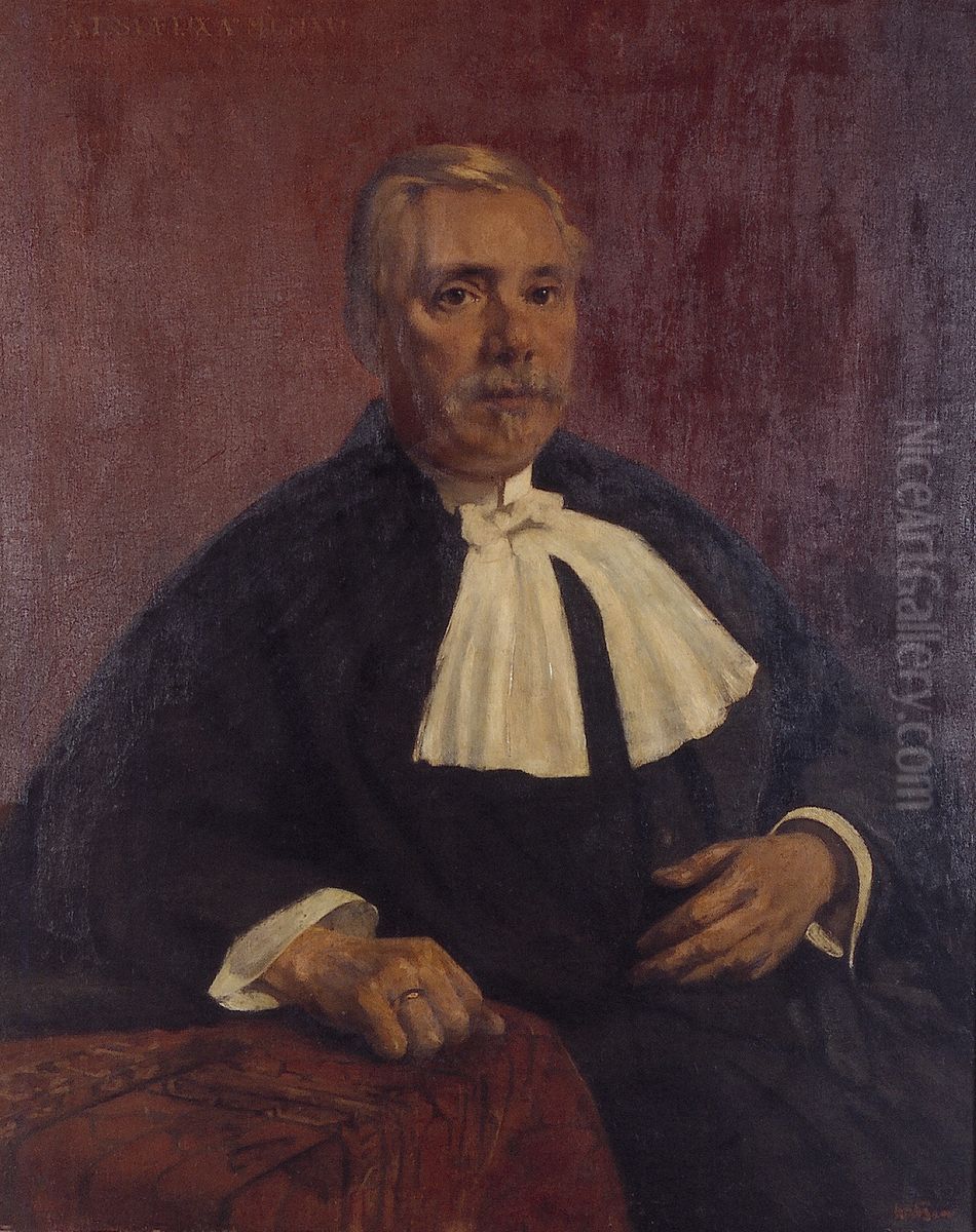 Portret van een rechter Oil Painting by Willem Witsen
