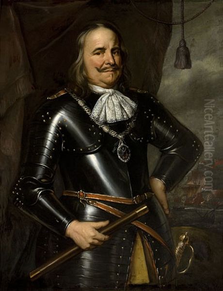 Michiel Adriaensz. de Ruyter (1607-1676) Oil Painting by Hendrick Berckman