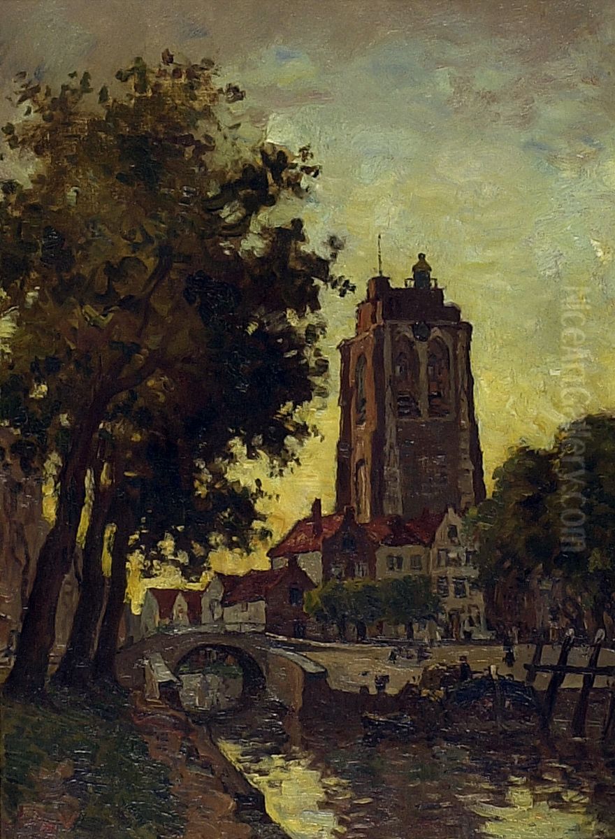 Gezicht op Goedereede Oil Painting by Charles Dankmeijer