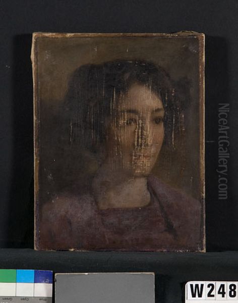 Portretje van Marie Witsen Oil Painting by Willem Witsen