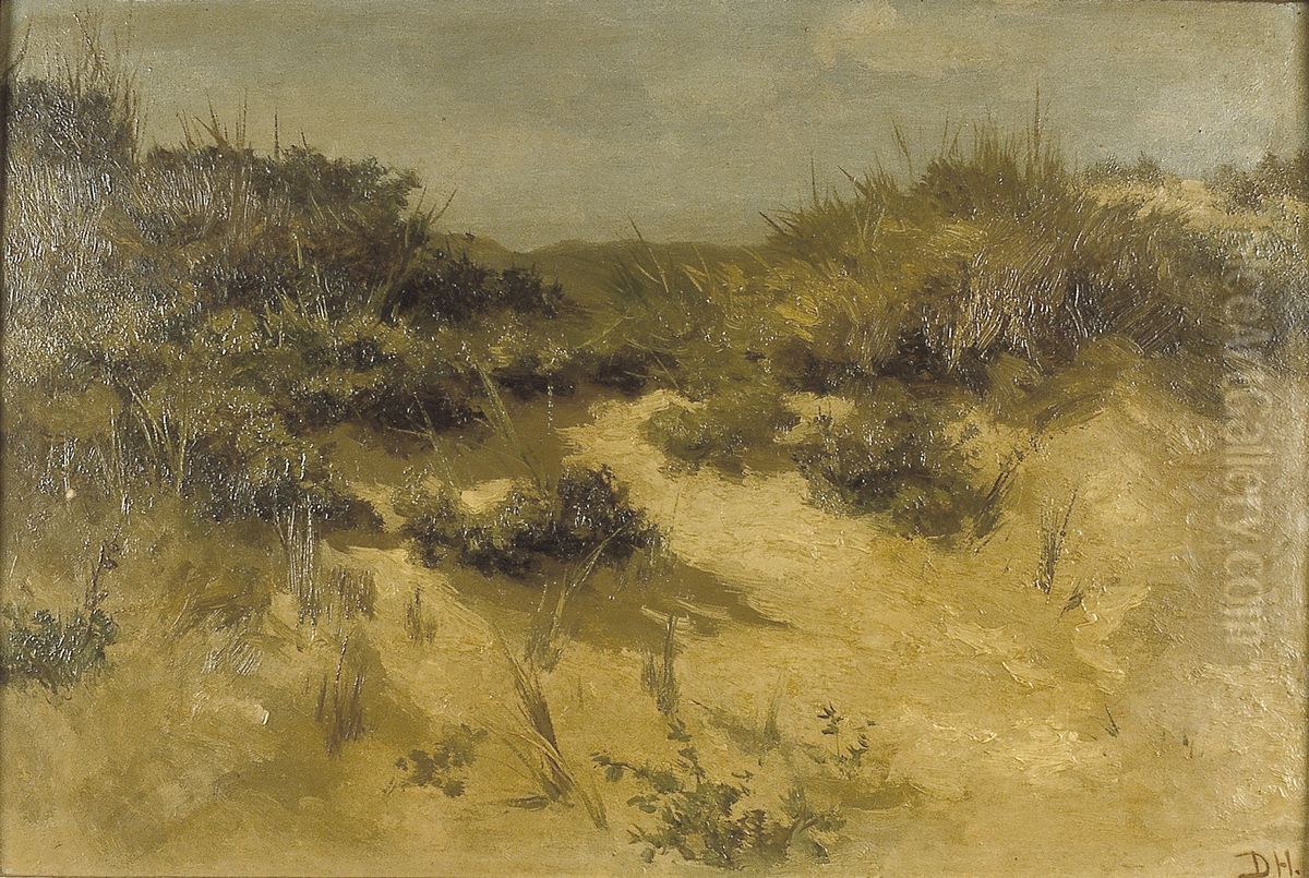Duinlandschap Oil Painting by Johannes-Hubertus-Leonardus de Haas
