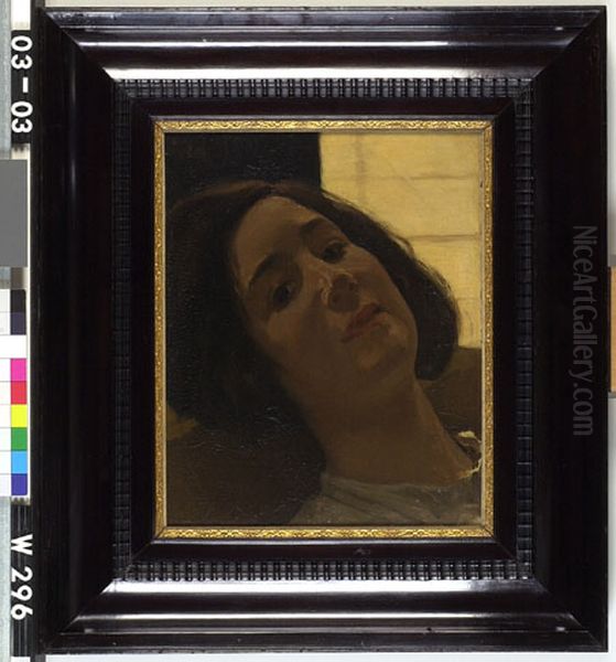 Portret van Marie Witsen Oil Painting by Willem Witsen