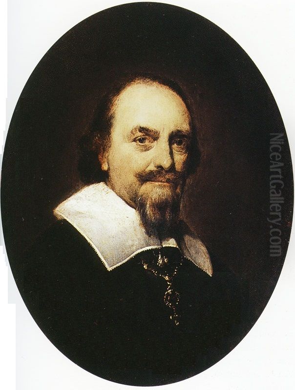 Portrait of Adriaan Pauw (1585-1653) Oil Painting by Gerard Ter Borch