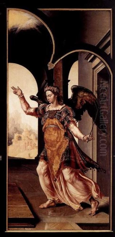 The Annunciation Oil Painting by Maarten Van Heemskerck