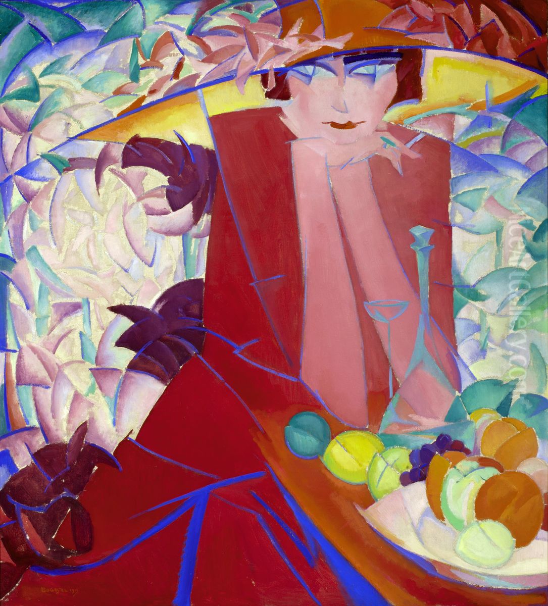 Portrait of Else Berg (1877-1942) Oil Painting by Leo Gestel